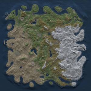 Thumbnail Rust Map: Procedural Map, Size: 4800, Seed: 1487127484, 17 Monuments