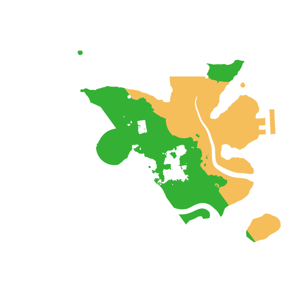 Biome Rust Map: Procedural Map, Size: 2500, Seed: 1026708126