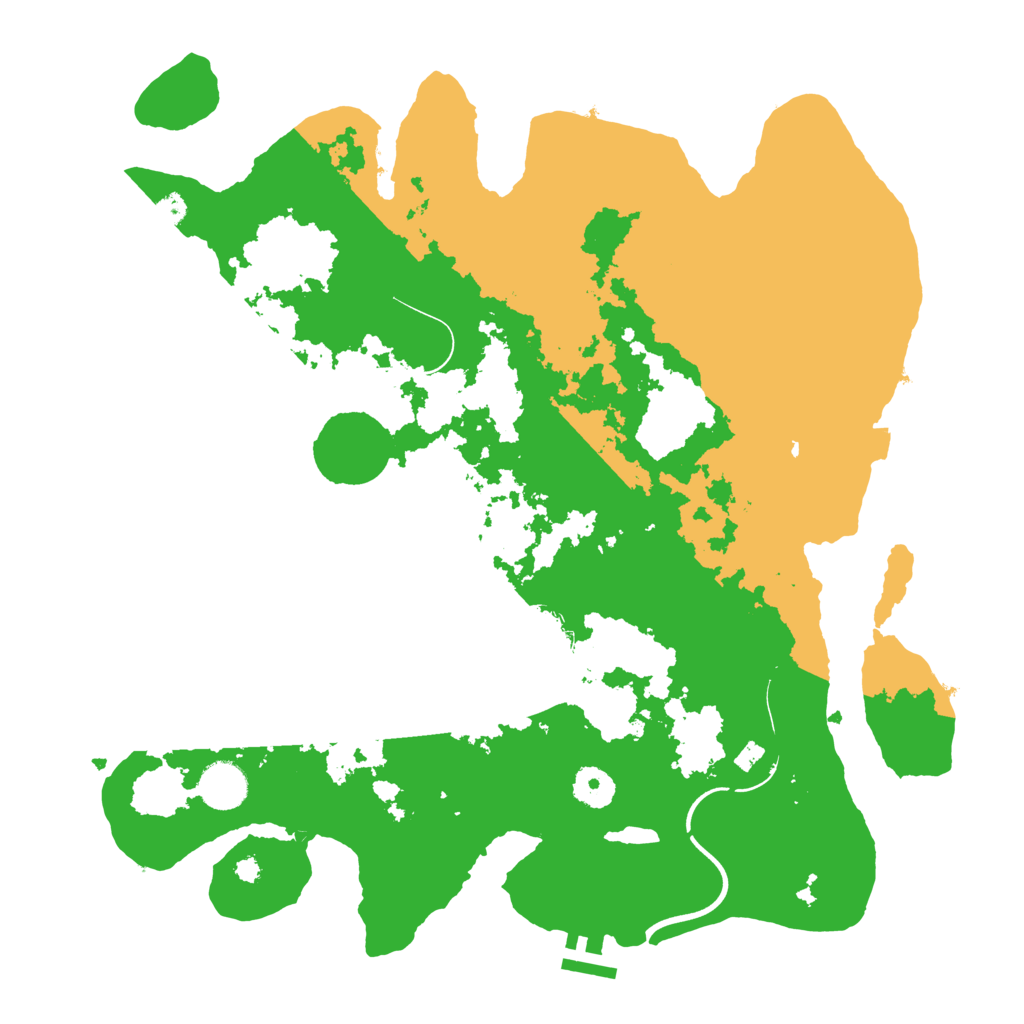 Biome Rust Map: Procedural Map, Size: 3750, Seed: 1309264298