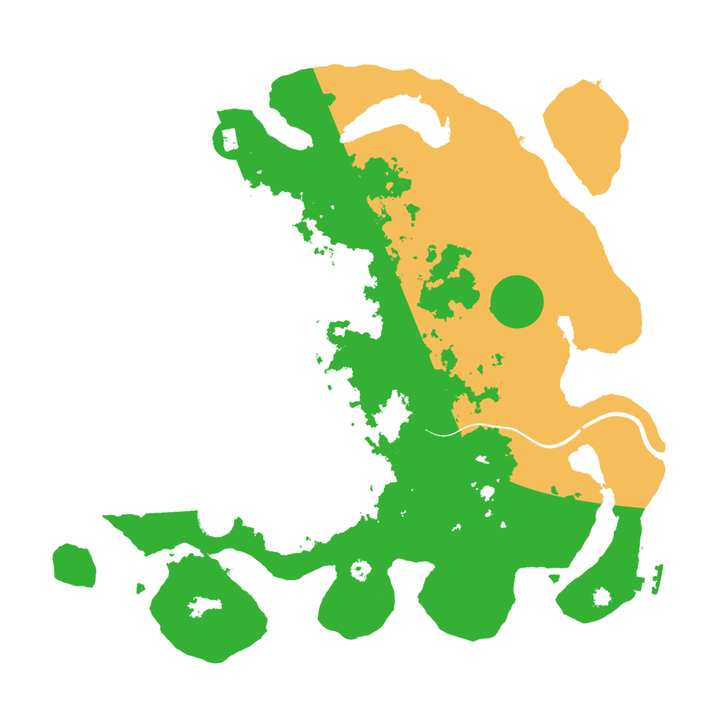 Biome Rust Map: Procedural Map, Size: 3500, Seed: 60261466