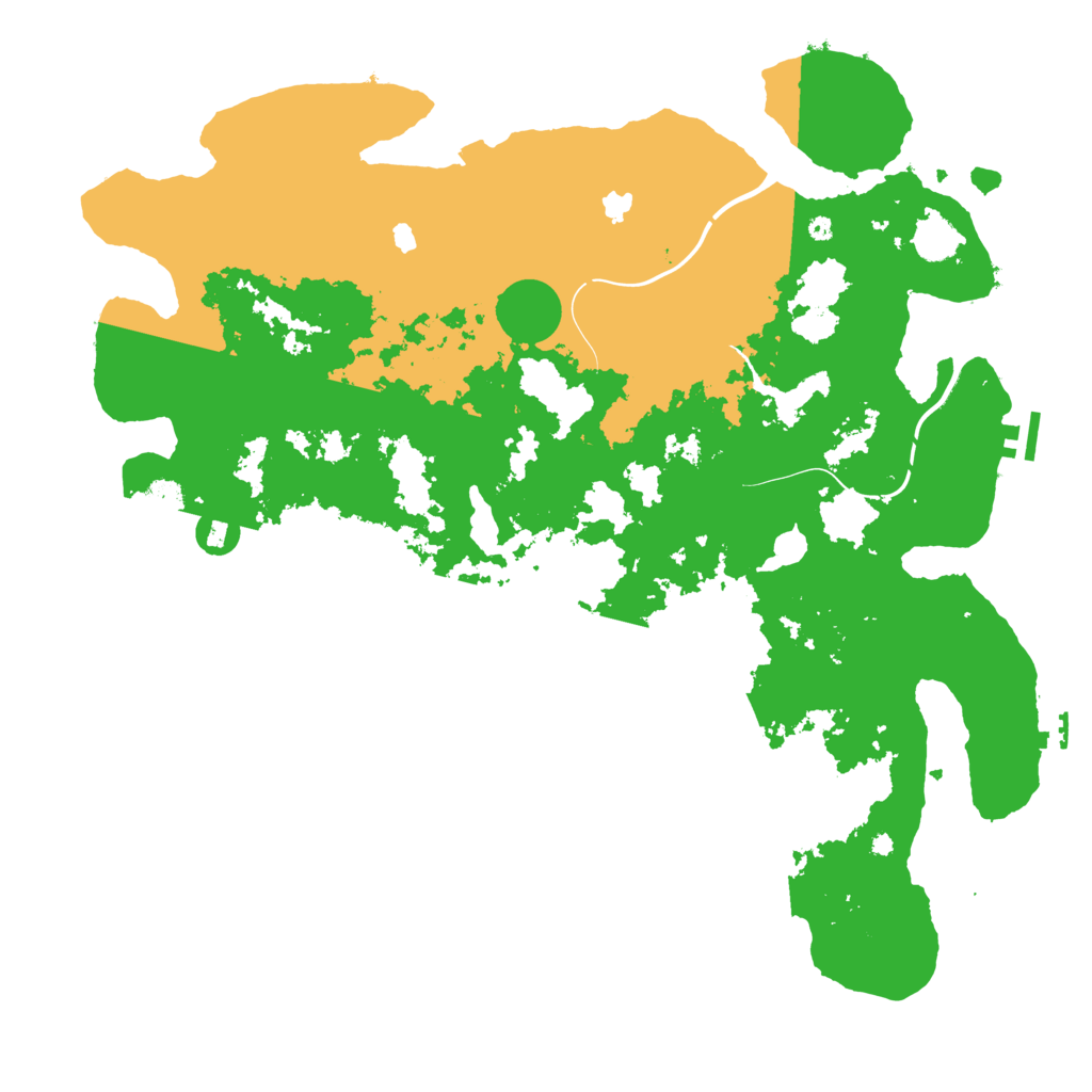 Biome Rust Map: Procedural Map, Size: 4500, Seed: 1111323292