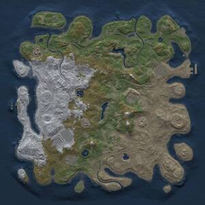 Thumbnail Rust Map: Procedural Map, Size: 4250, Seed: 126668501, 16 Monuments