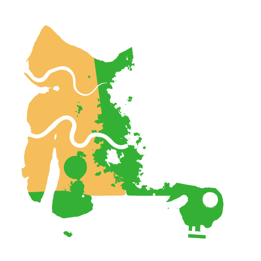 Biome Rust Map: Procedural Map, Size: 3000, Seed: 121194670