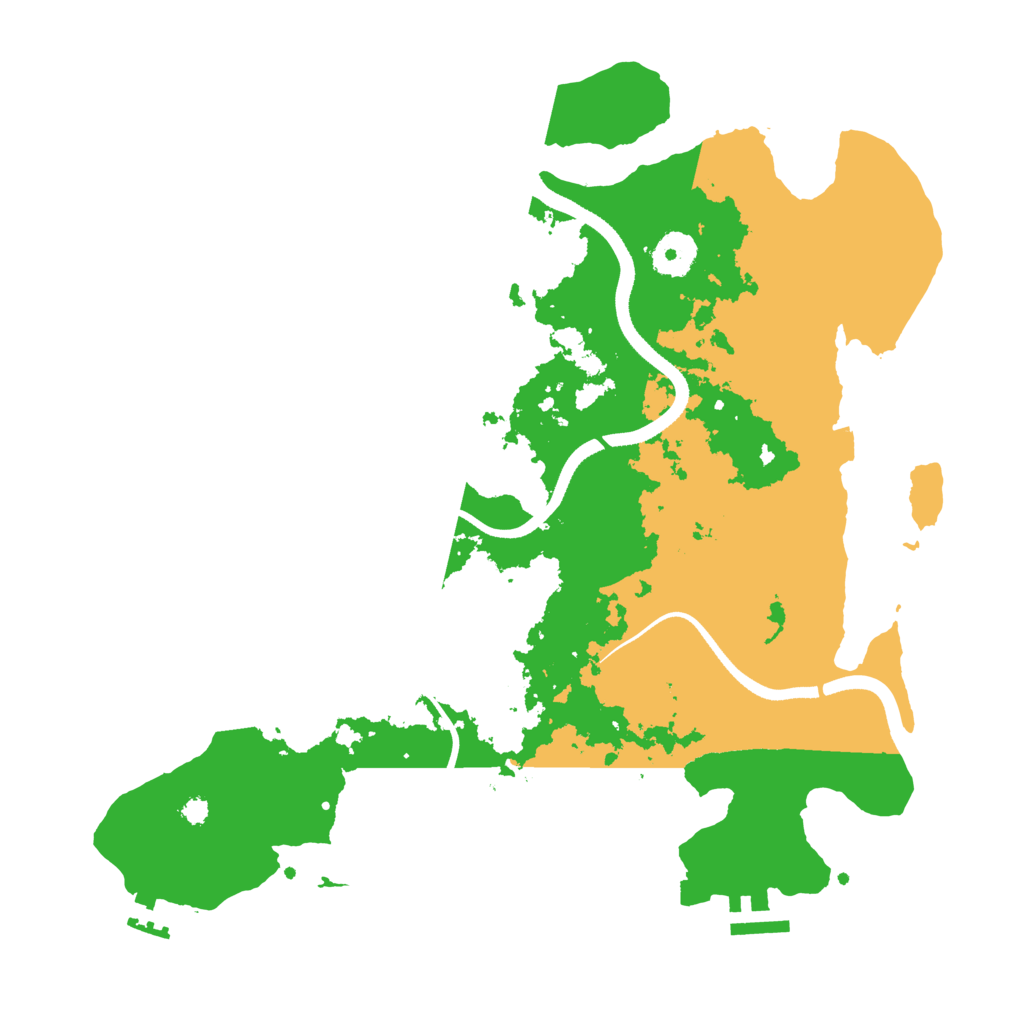 Biome Rust Map: Procedural Map, Size: 3500, Seed: 23544632