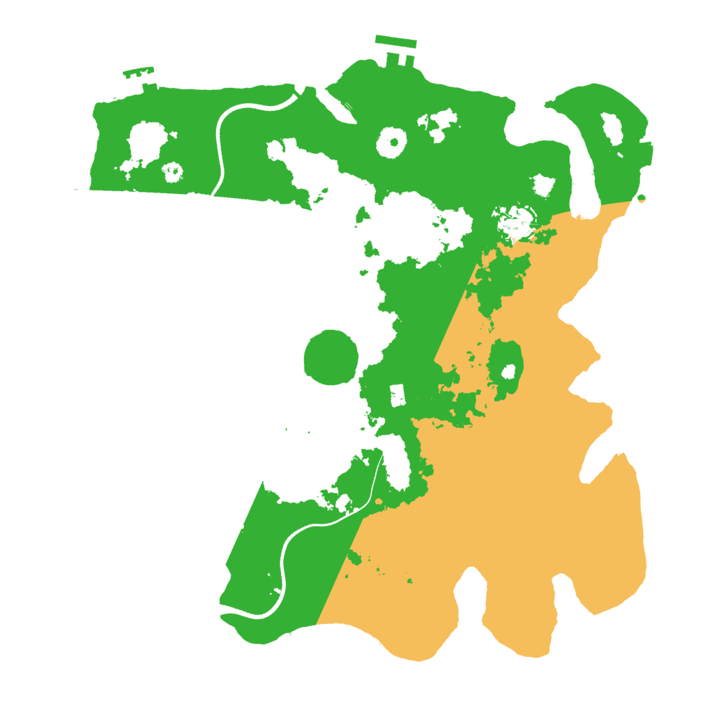 Biome Rust Map: Procedural Map, Size: 3500, Seed: 435221715