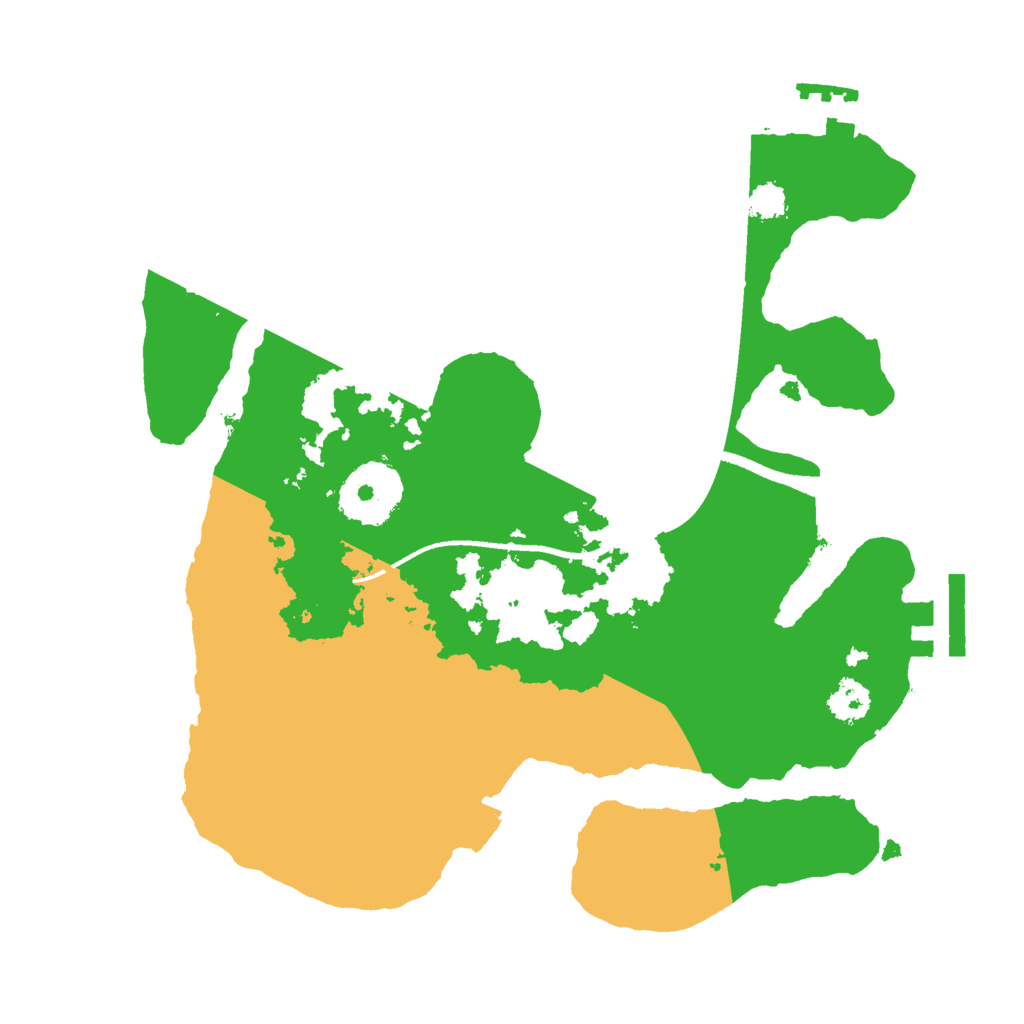 Biome Rust Map: Procedural Map, Size: 2500, Seed: 2004106136