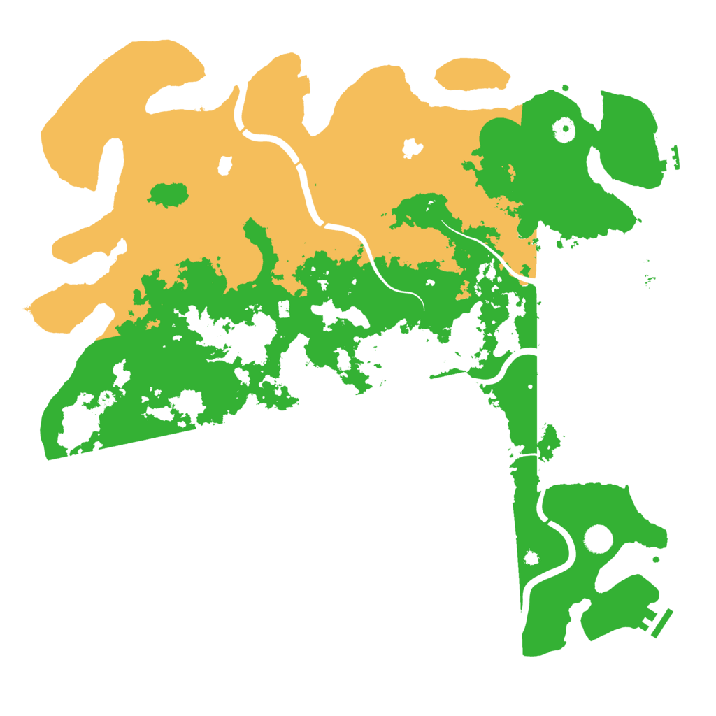 Biome Rust Map: Procedural Map, Size: 4500, Seed: 1825832078