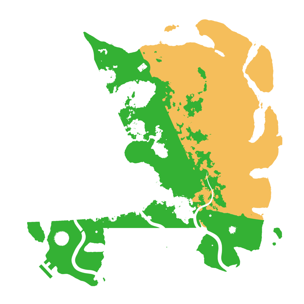 Biome Rust Map: Procedural Map, Size: 3700, Seed: 1203172171