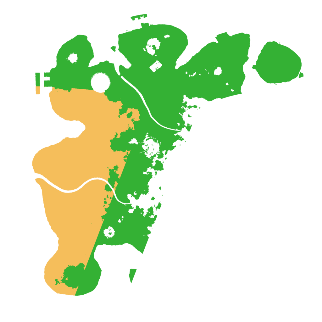 Biome Rust Map: Procedural Map, Size: 3000, Seed: 3230922