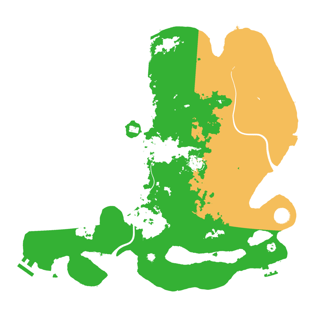 Biome Rust Map: Procedural Map, Size: 3500, Seed: 1274663577