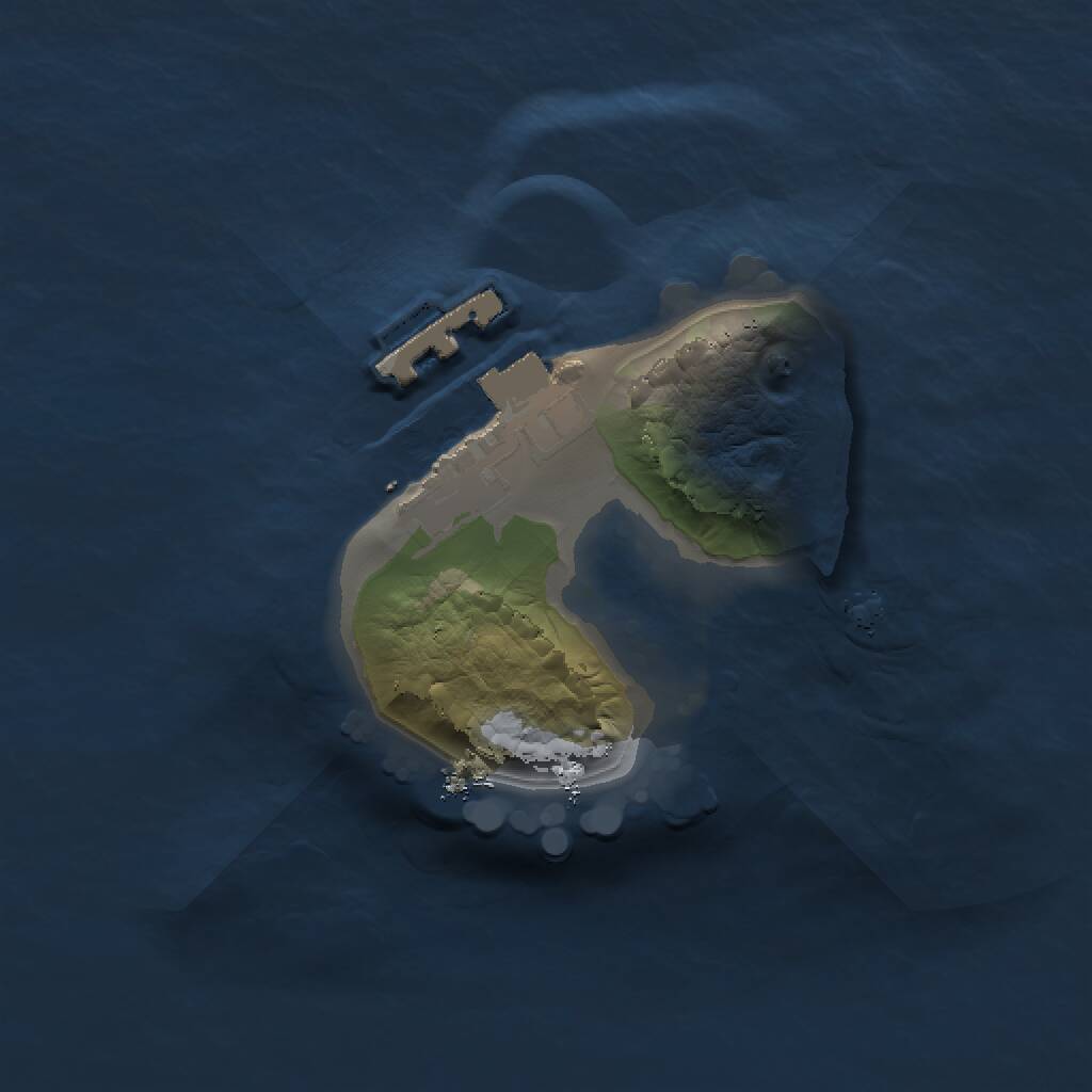 Rust Map: Procedural Map, Size: 1200, Seed: 12009, 2 Monuments