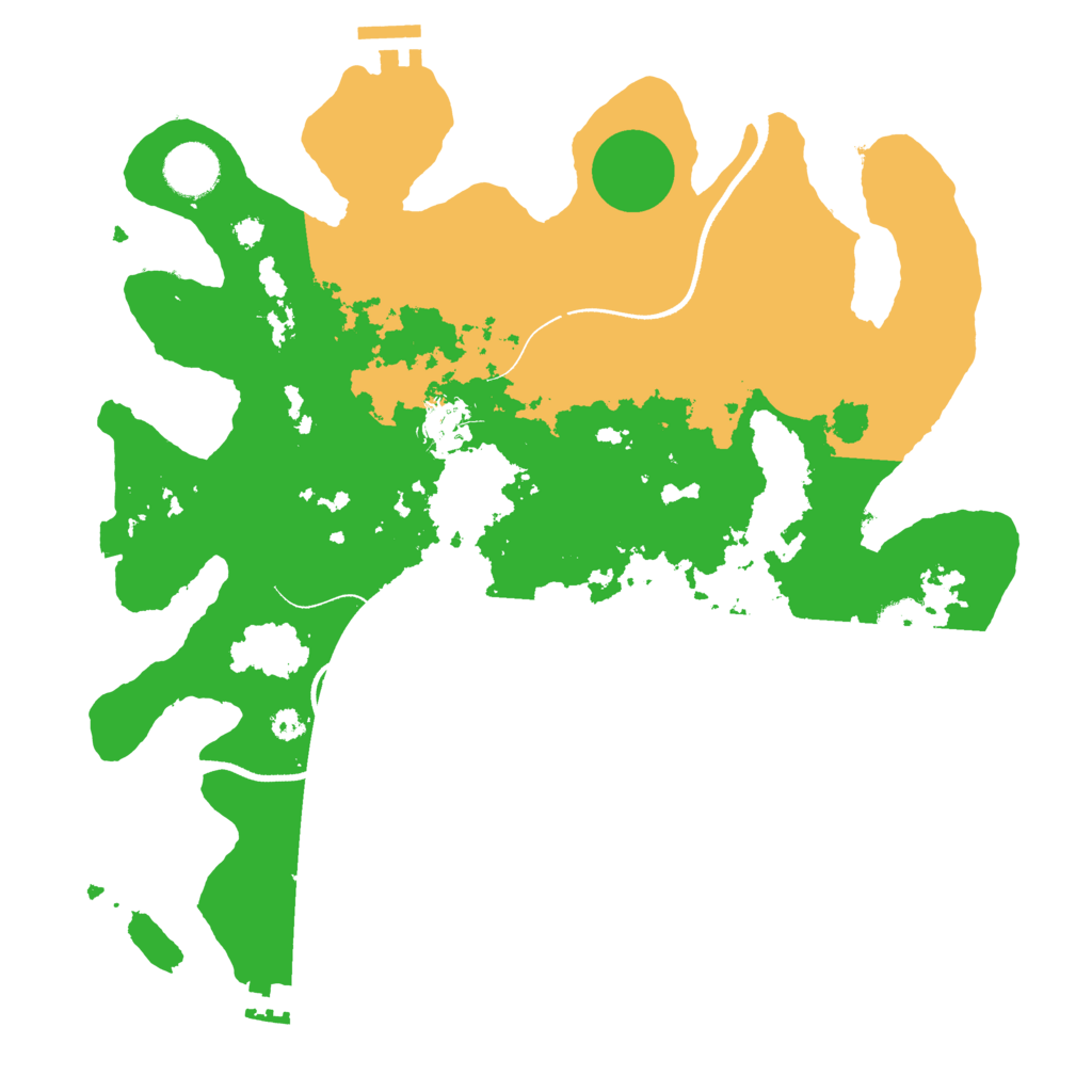 Biome Rust Map: Procedural Map, Size: 3500, Seed: 126252704