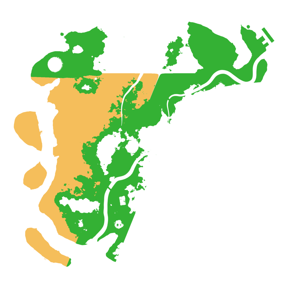 Biome Rust Map: Procedural Map, Size: 3500, Seed: 6785586