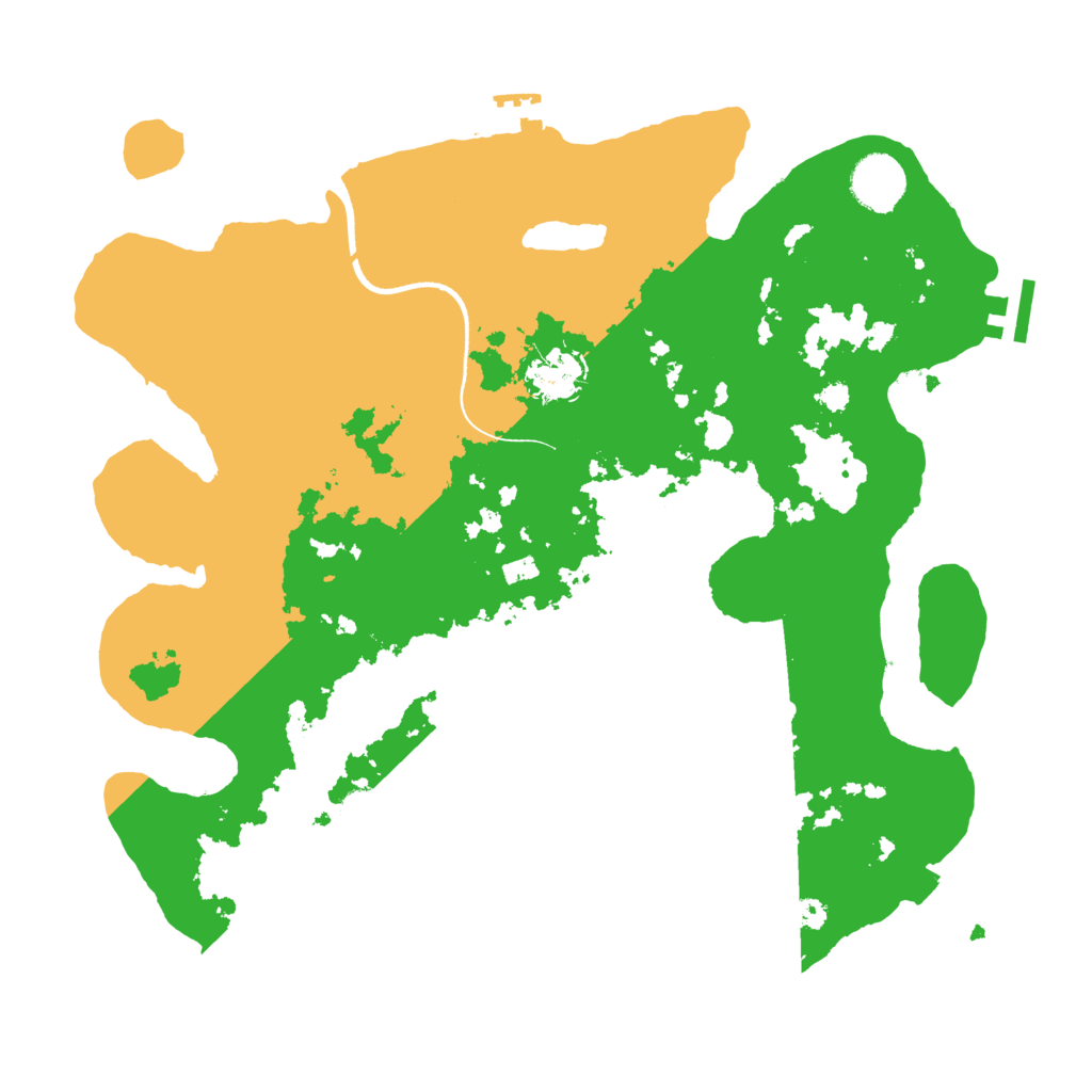 Biome Rust Map: Procedural Map, Size: 3500, Seed: 1520501168