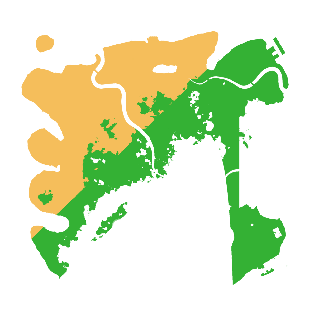 Biome Rust Map: Procedural Map, Size: 3500, Seed: 1520501168
