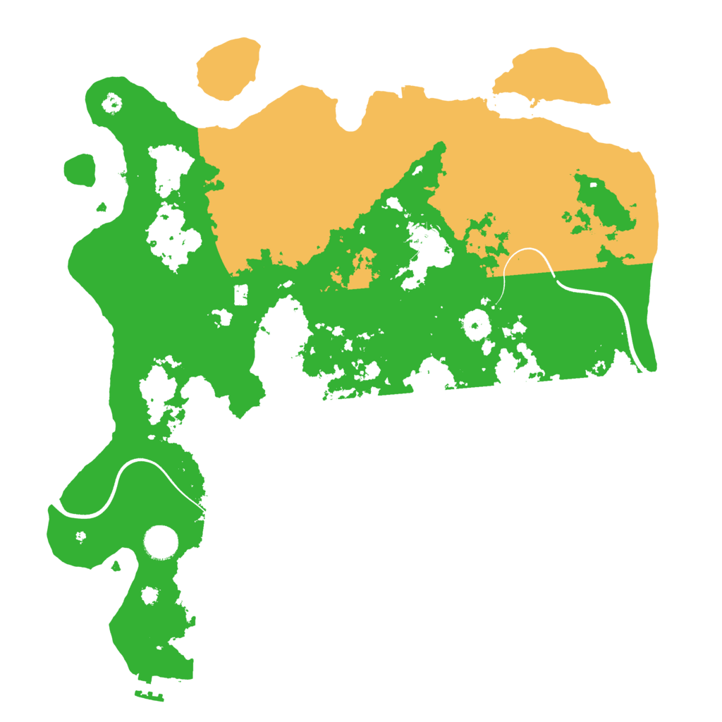 Biome Rust Map: Procedural Map, Size: 3700, Seed: 1415452511