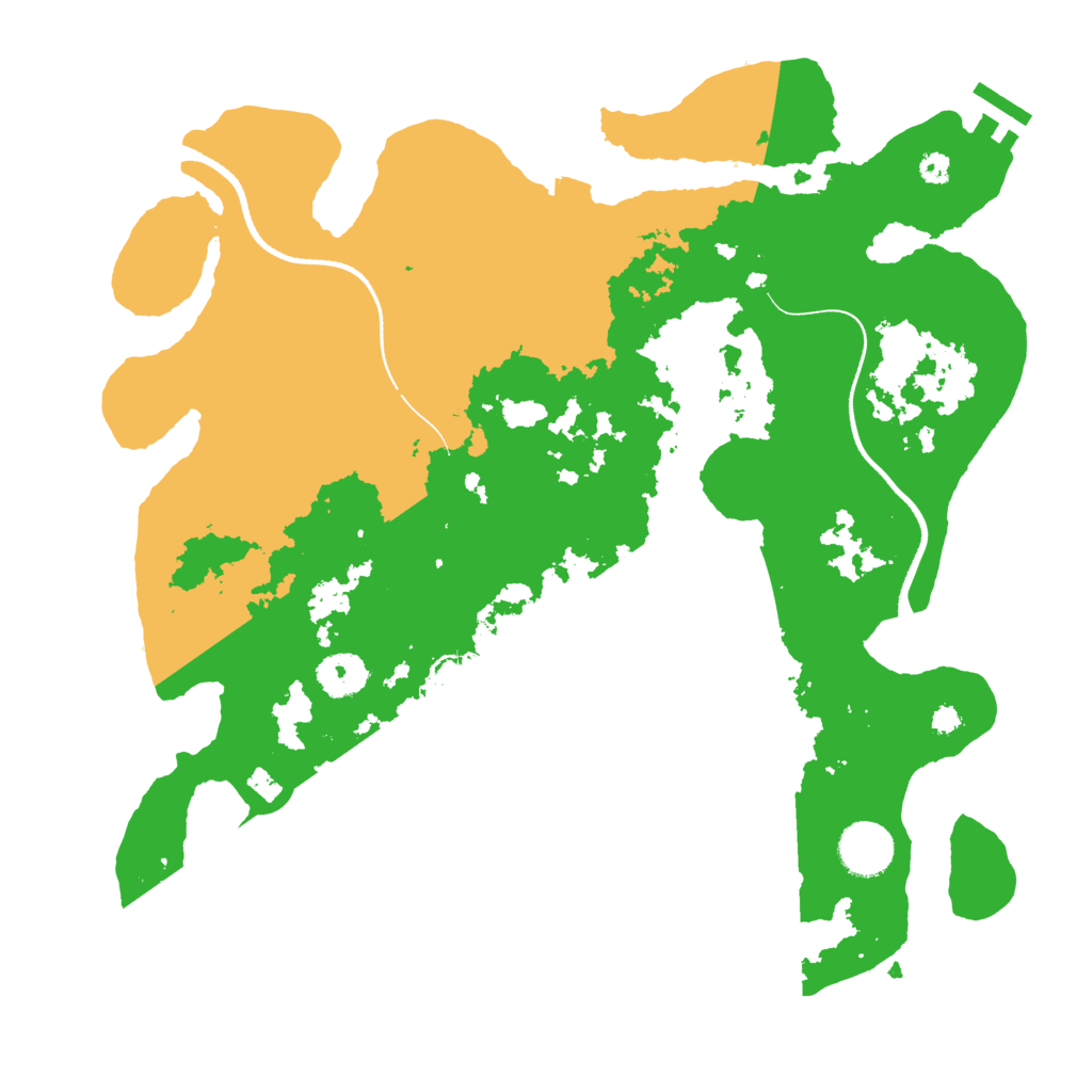 Biome Rust Map: Procedural Map, Size: 3500, Seed: 1895033683