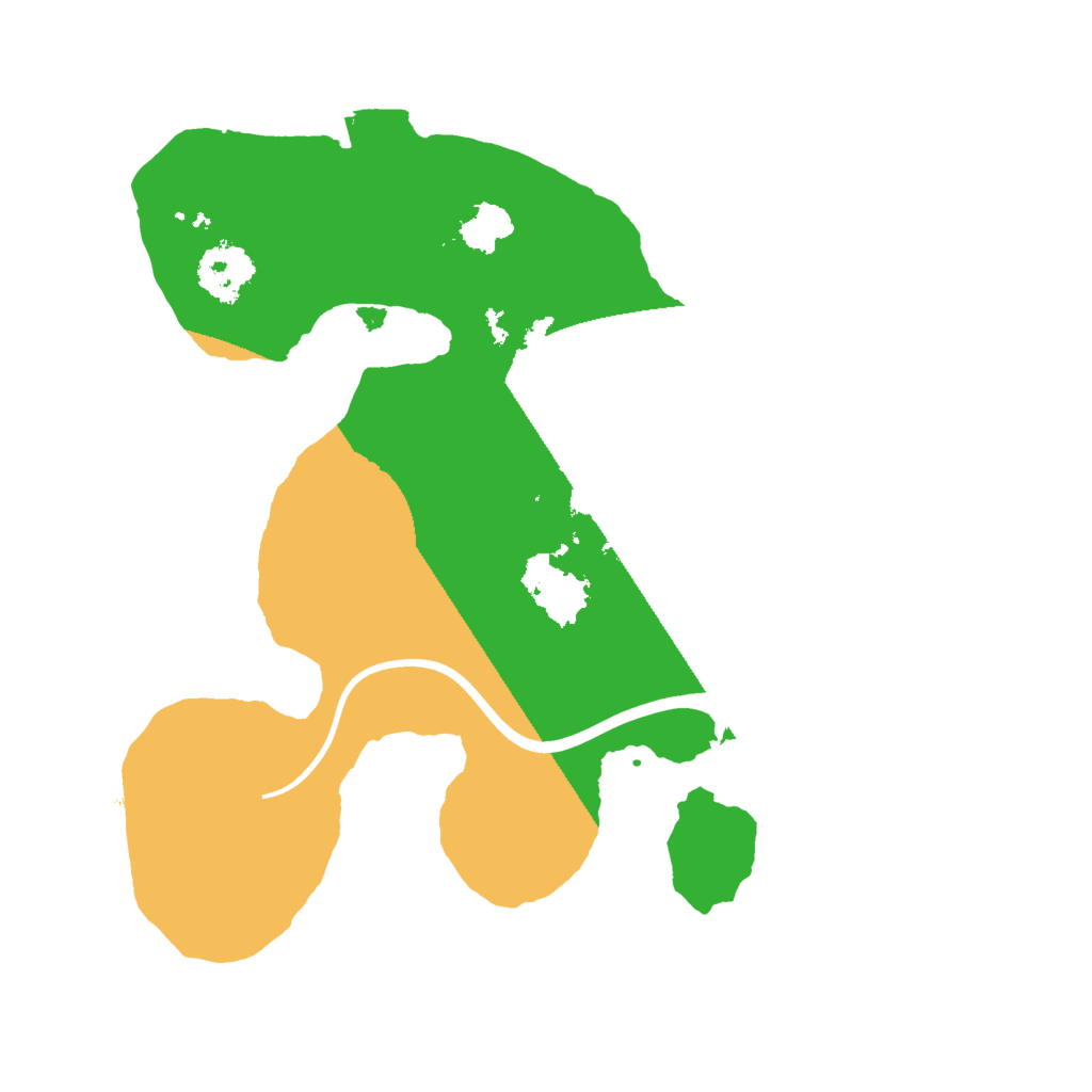 Biome Rust Map: Procedural Map, Size: 2000, Seed: 7596