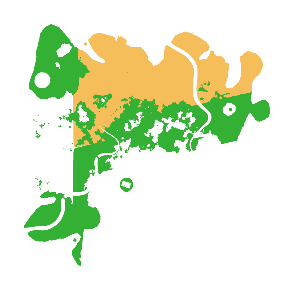 Biome Rust Map: Procedural Map, Size: 3500, Seed: 1000105302