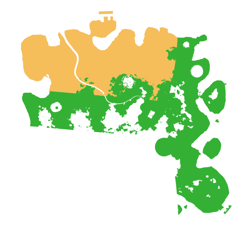 Biome Rust Map: Procedural Map, Size: 3500, Seed: 97401992