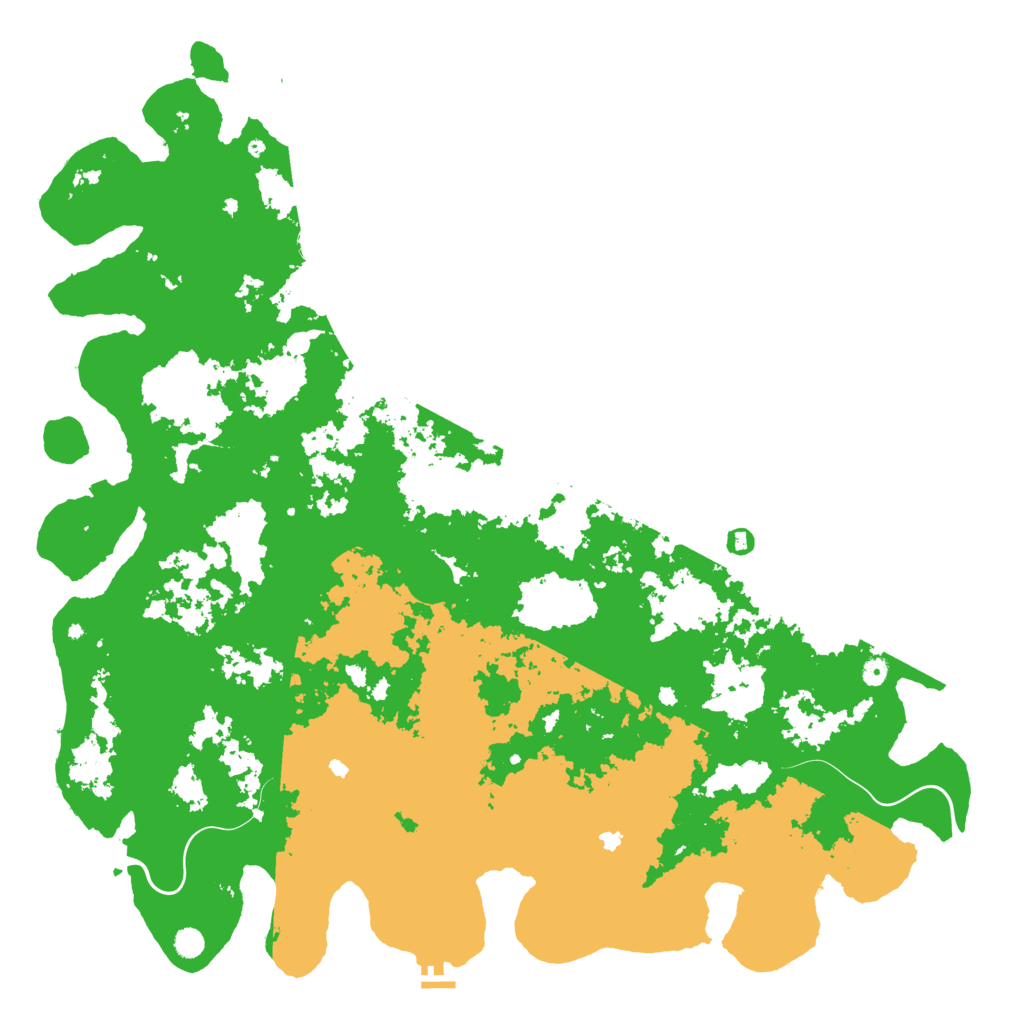 Biome Rust Map: Procedural Map, Size: 6000, Seed: 345632148