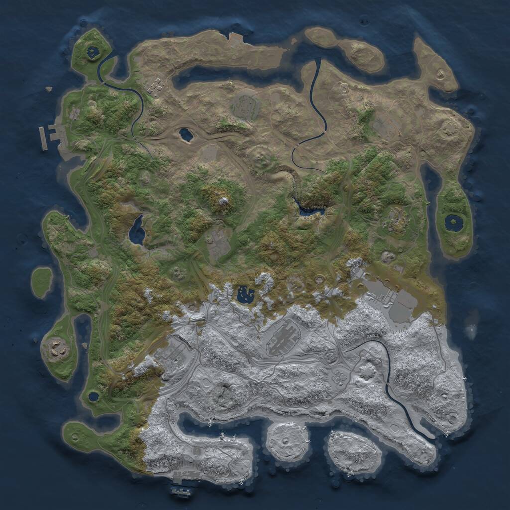 Rust Map: Procedural Map, Size: 4250, Seed: 23112024, 16 Monuments