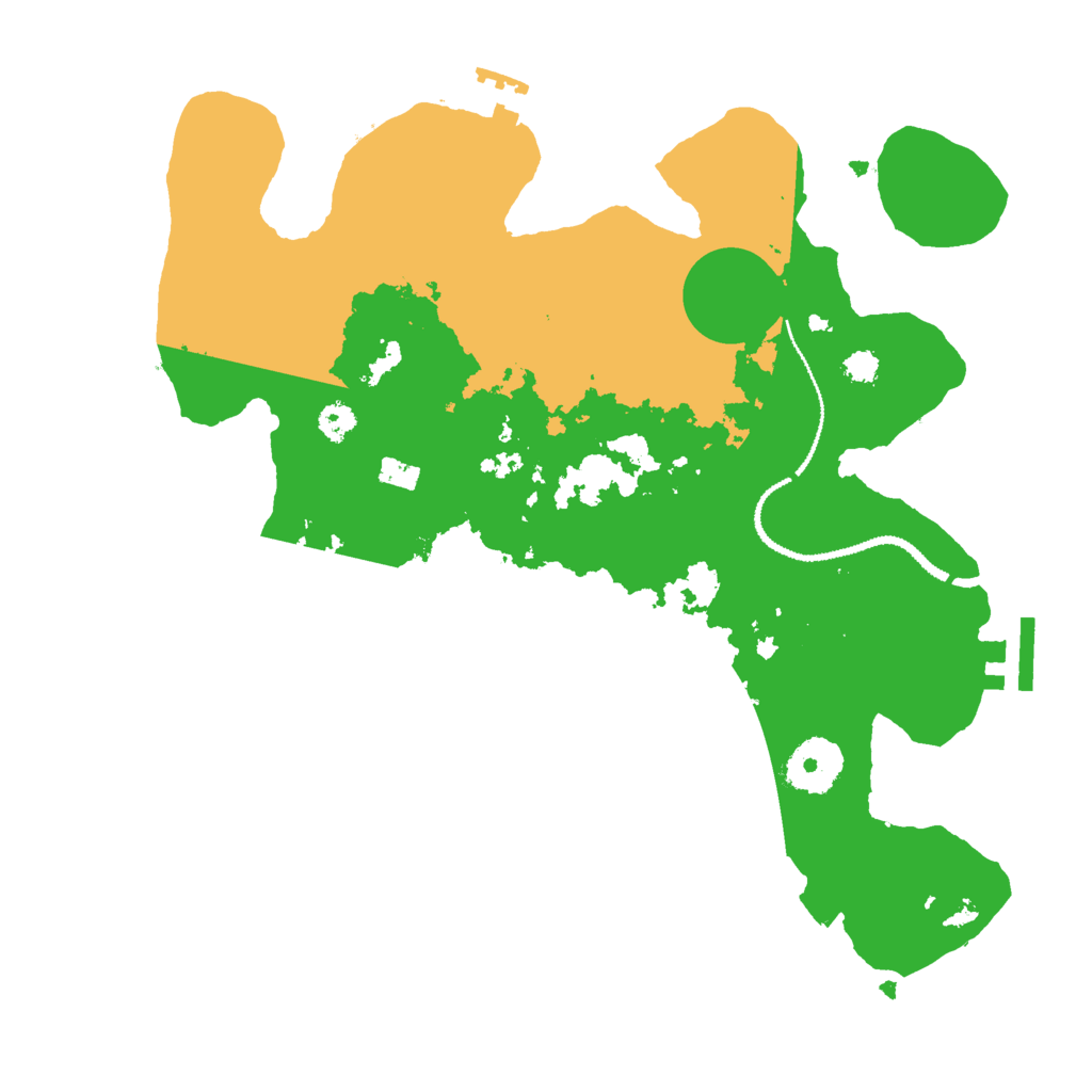 Biome Rust Map: Procedural Map, Size: 3000, Seed: 202007315