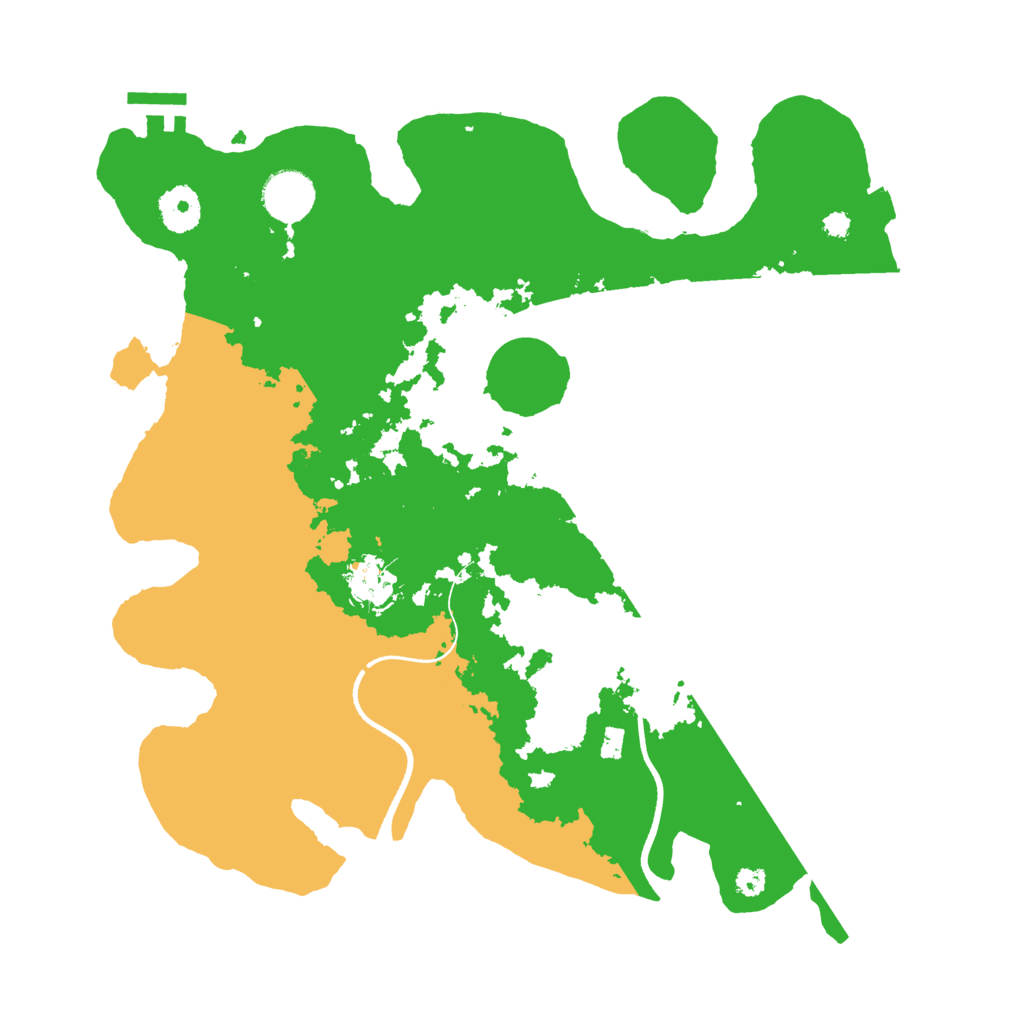 Biome Rust Map: Procedural Map, Size: 3500, Seed: 662558246