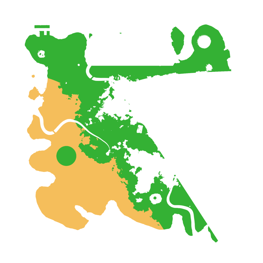 Biome Rust Map: Procedural Map, Size: 3500, Seed: 662558246