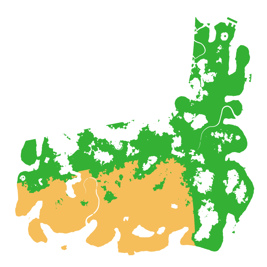 Biome Rust Map: Procedural Map, Size: 5000, Seed: 5379