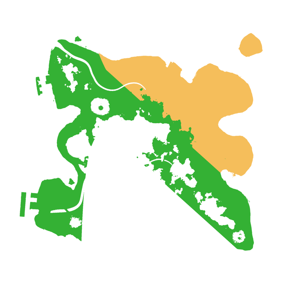 Biome Rust Map: Procedural Map, Size: 2500, Seed: 548621