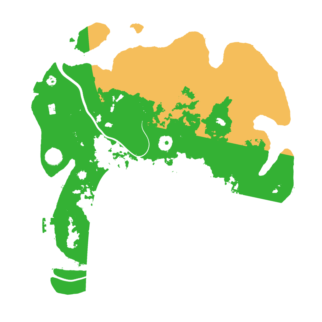 Biome Rust Map: Procedural Map, Size: 3300, Seed: 27398493