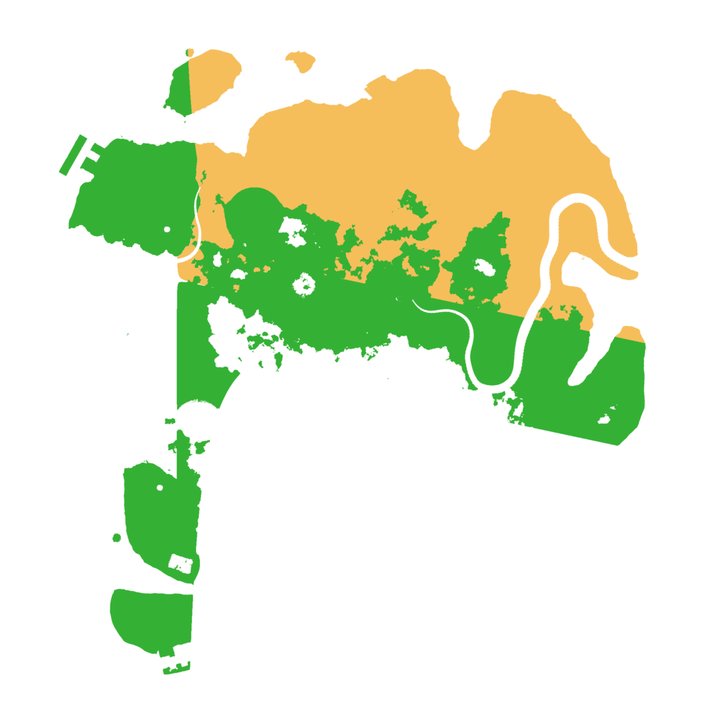 Biome Rust Map: Procedural Map, Size: 3300, Seed: 27398493