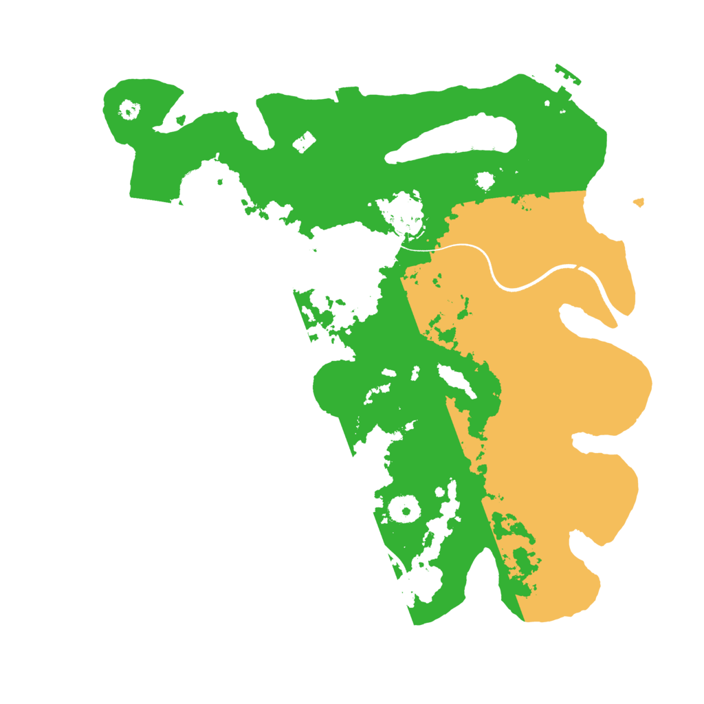 Biome Rust Map: Procedural Map, Size: 3500, Seed: 54879445