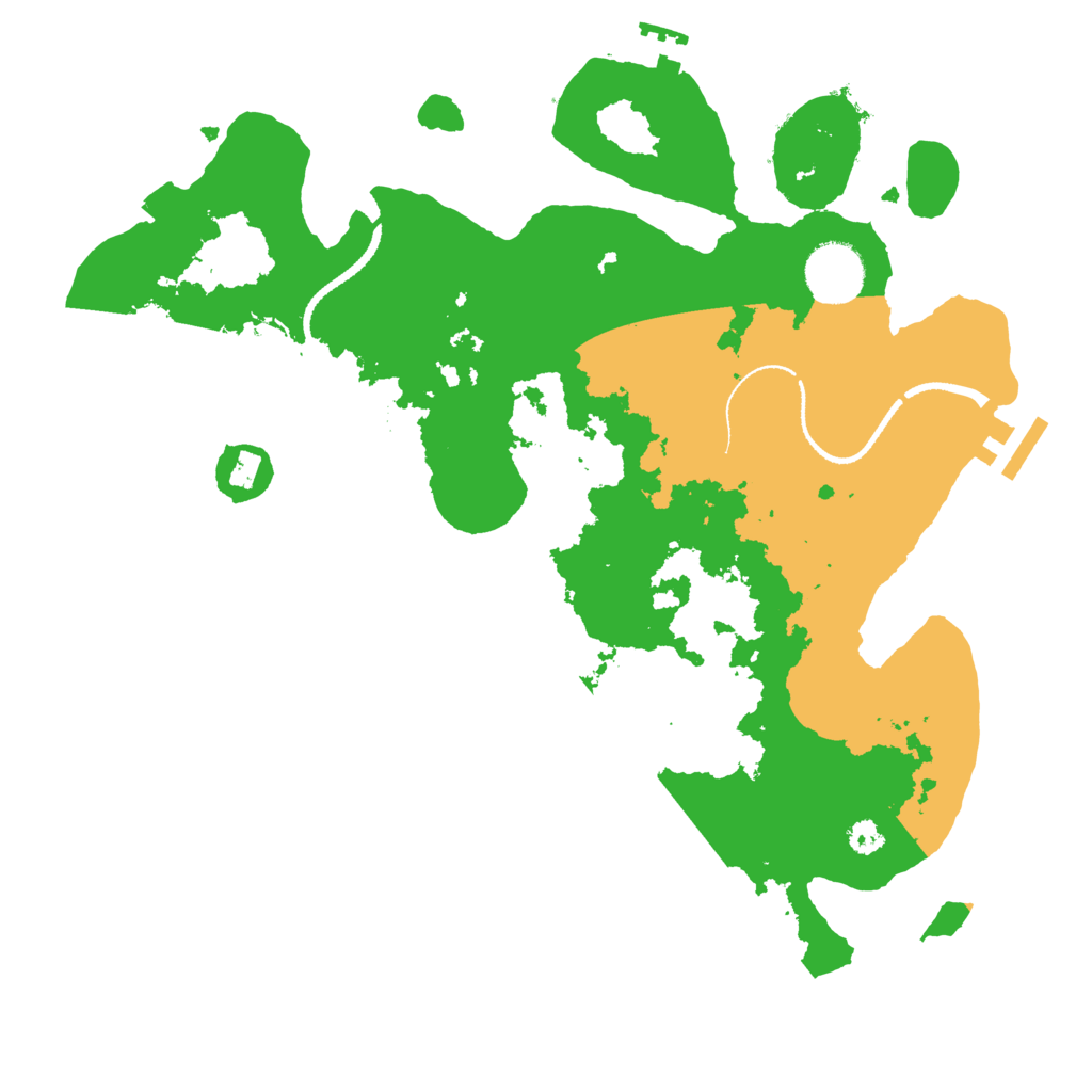 Biome Rust Map: Procedural Map, Size: 3250, Seed: 290780684