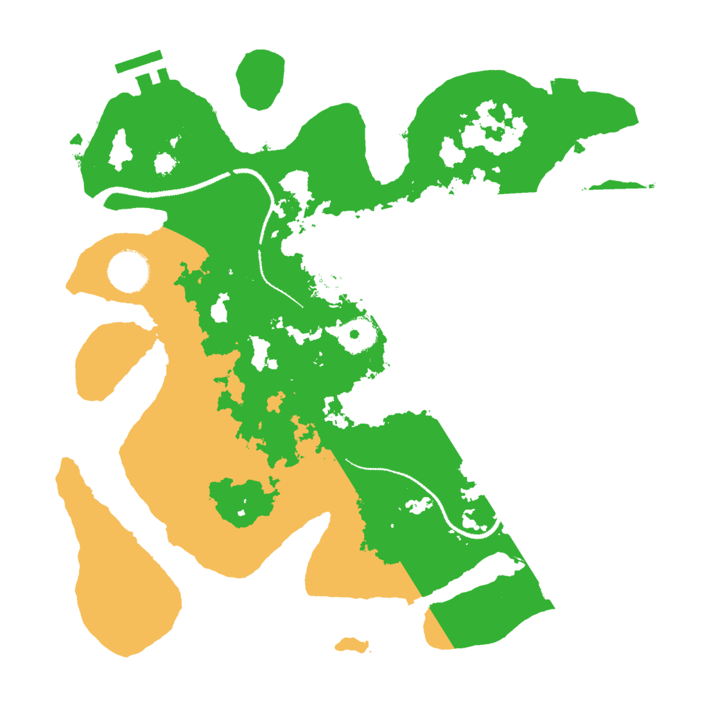 Biome Rust Map: Procedural Map, Size: 3000, Seed: 2954