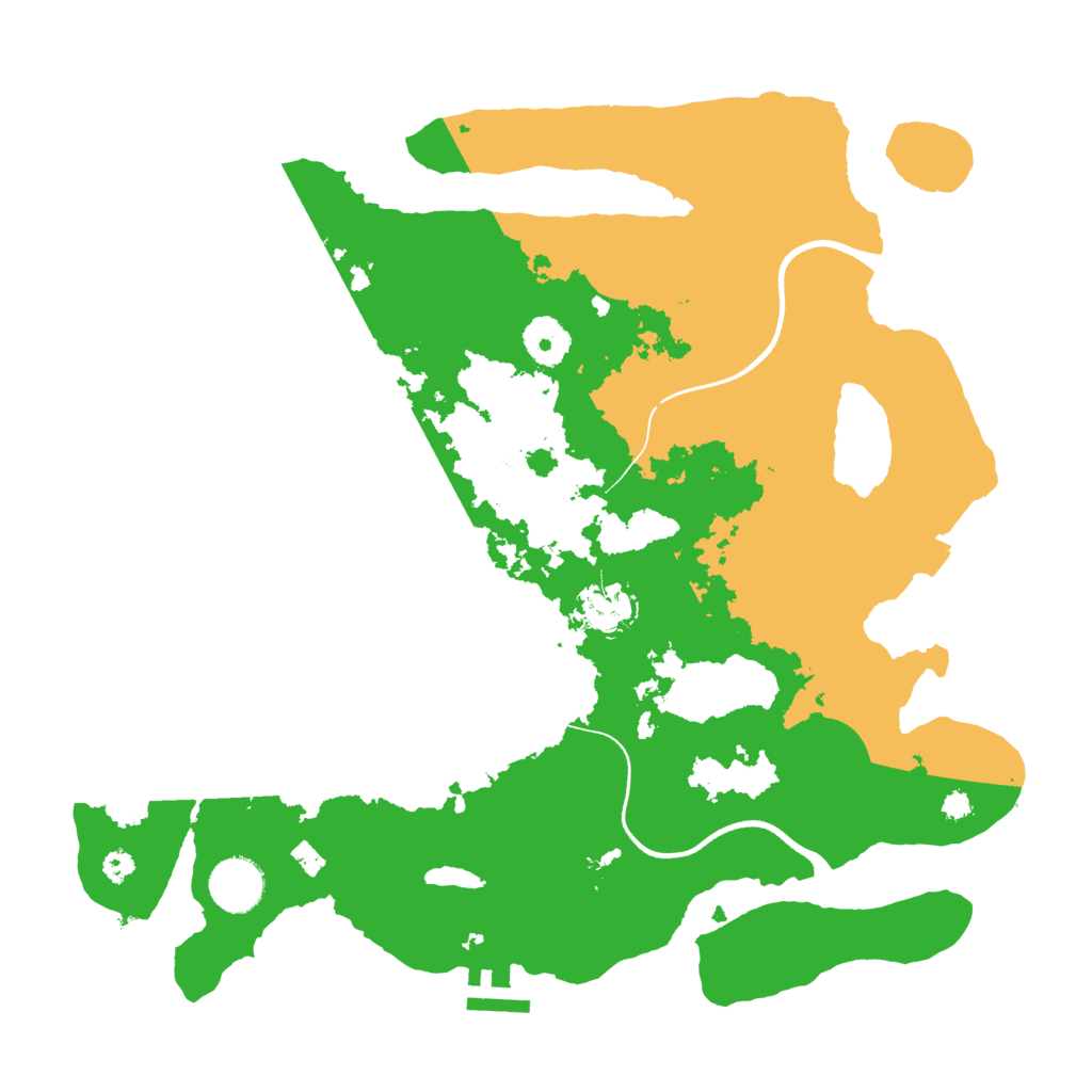 Biome Rust Map: Procedural Map, Size: 3500, Seed: 1587555733