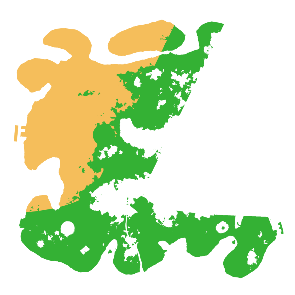 Biome Rust Map: Procedural Map, Size: 3700, Seed: 489701888