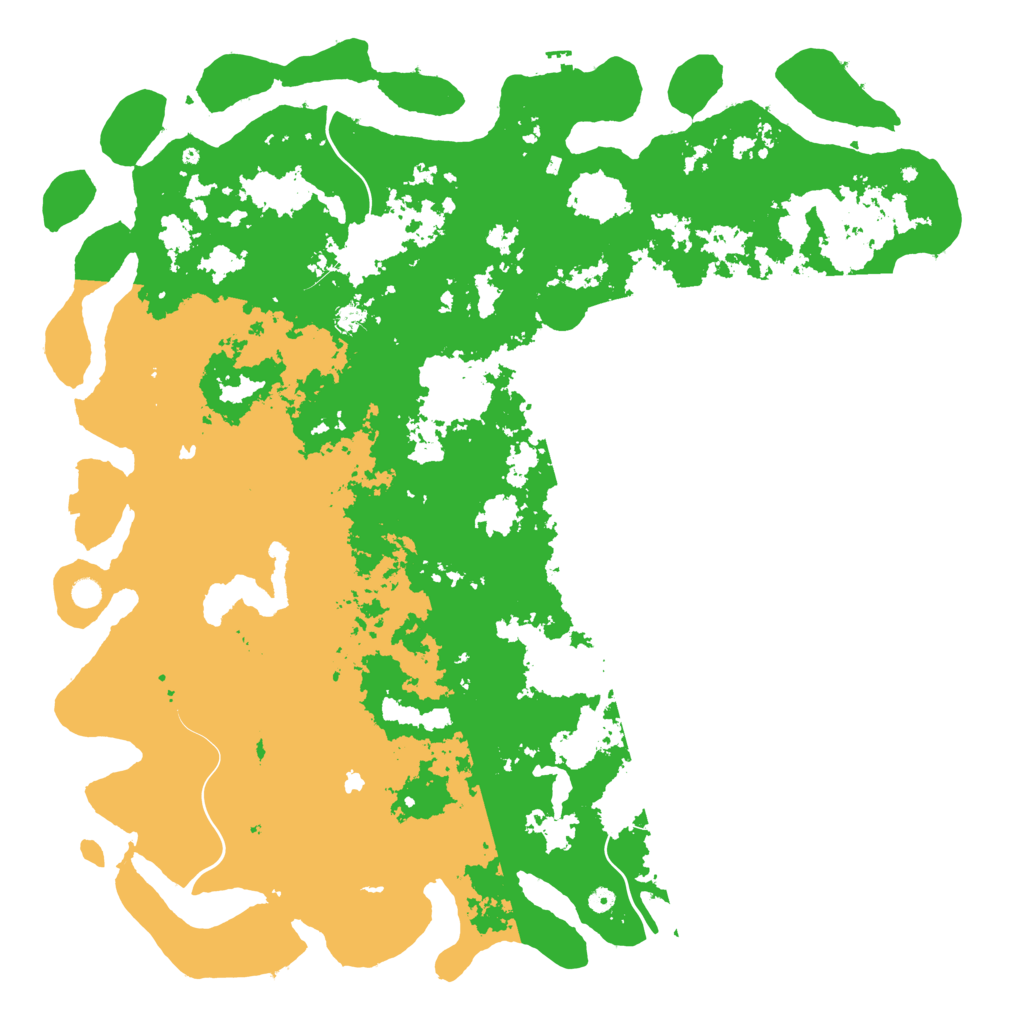 Biome Rust Map: Procedural Map, Size: 6000, Seed: 83993896