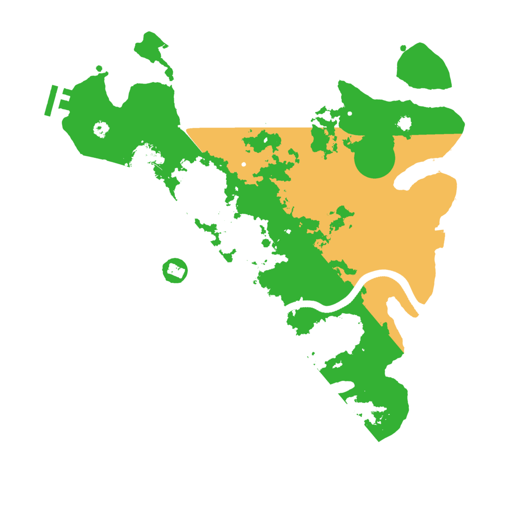 Biome Rust Map: Procedural Map, Size: 3300, Seed: 242210731