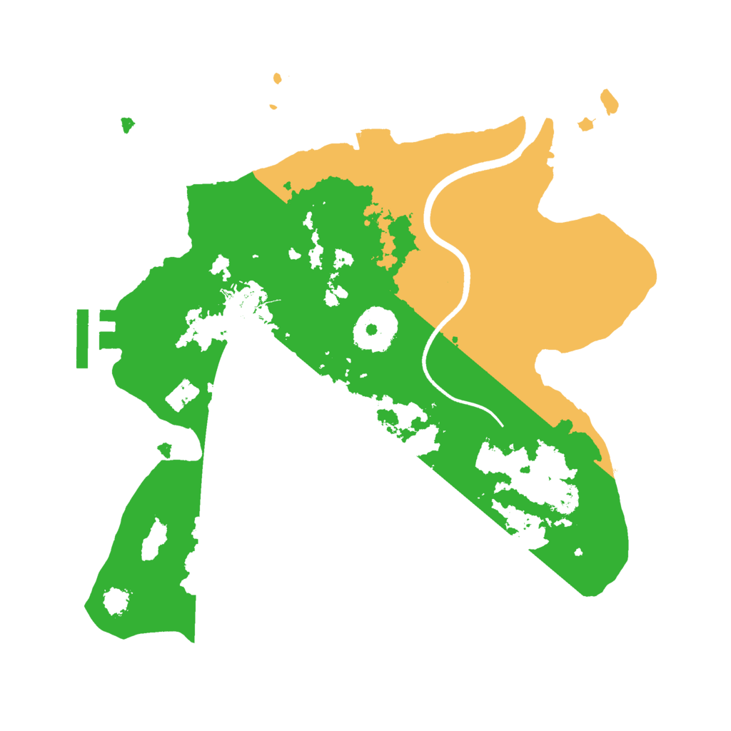 Biome Rust Map: Procedural Map, Size: 2500, Seed: 748287294