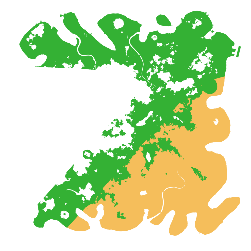 Biome Rust Map: Procedural Map, Size: 4500, Seed: 62244010