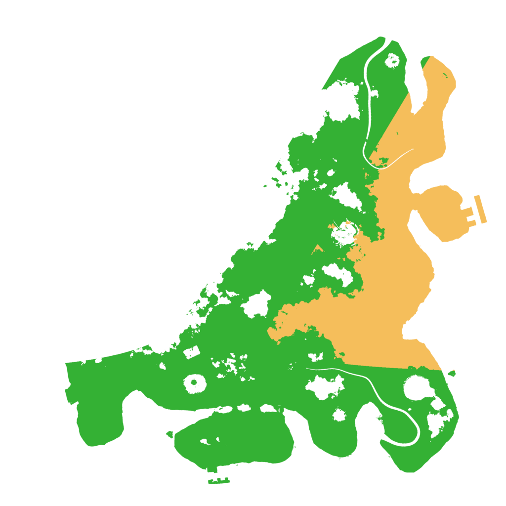Biome Rust Map: Procedural Map, Size: 3600, Seed: 622