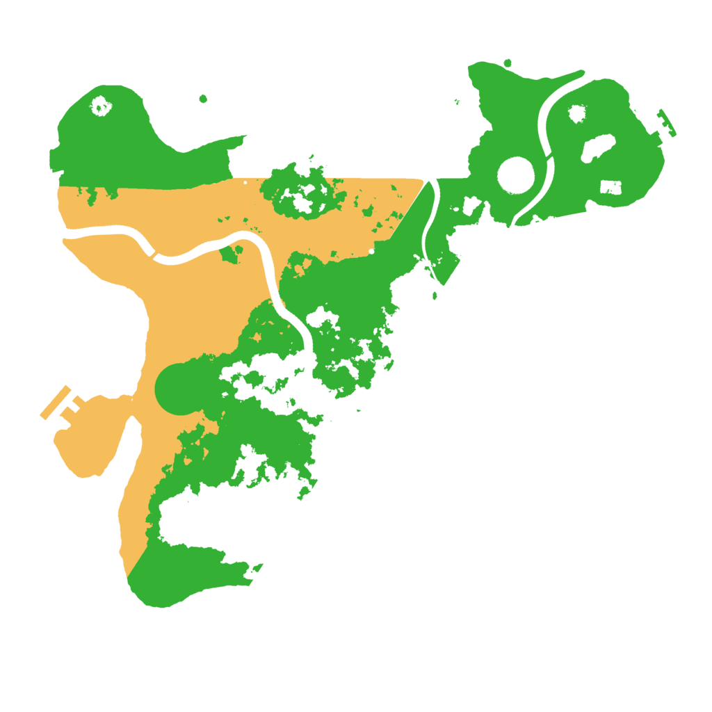 Biome Rust Map: Procedural Map, Size: 3600, Seed: 616