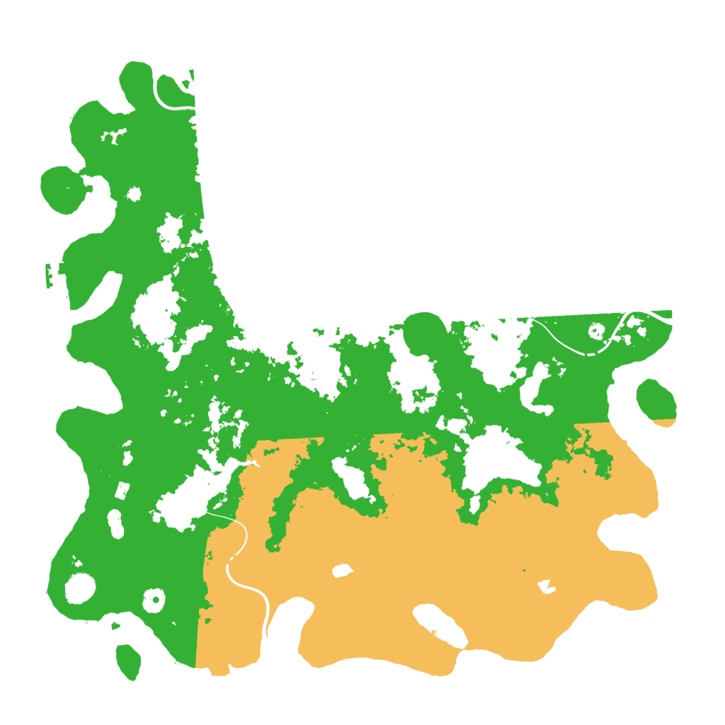 Biome Rust Map: Procedural Map, Size: 4500, Seed: 19186