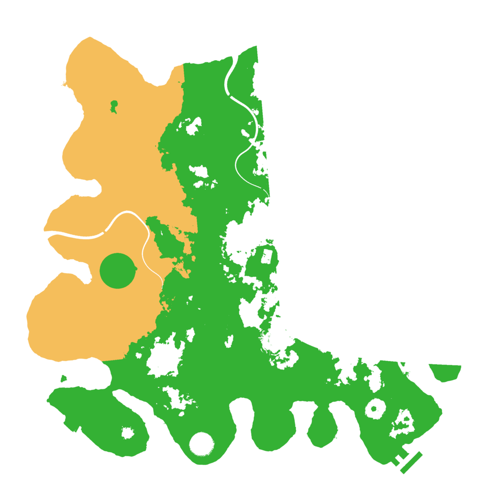 Biome Rust Map: Procedural Map, Size: 3700, Seed: 251958124