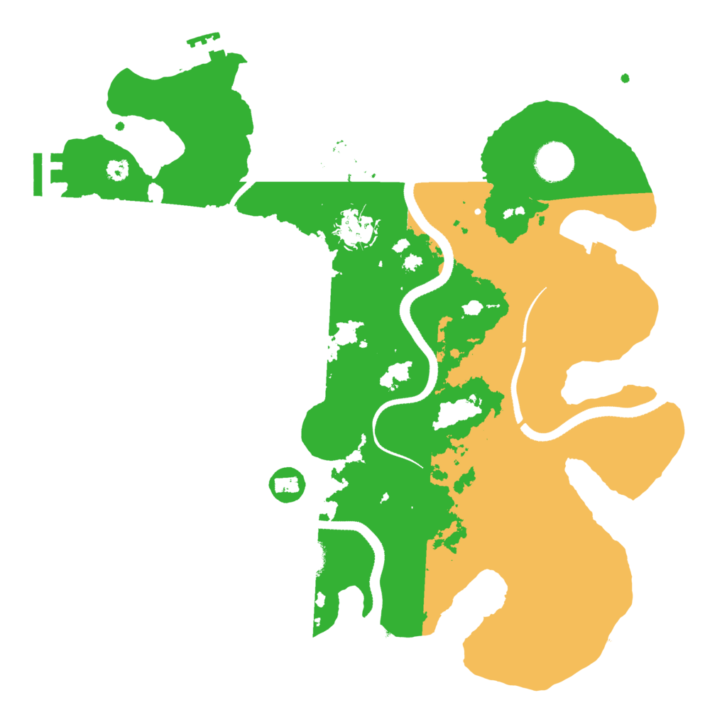 Biome Rust Map: Procedural Map, Size: 3300, Seed: 640208014