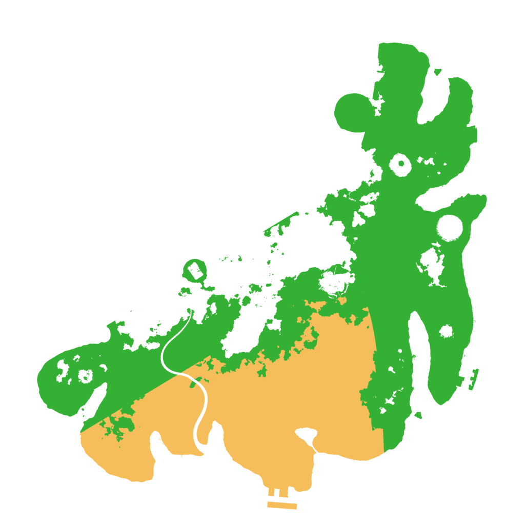 Biome Rust Map: Procedural Map, Size: 3600, Seed: 621