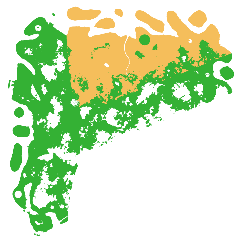 Biome Rust Map: Procedural Map, Size: 6000, Seed: 32769