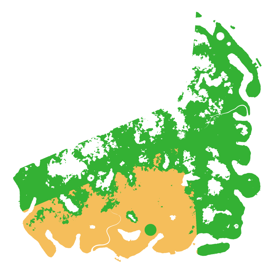 Biome Rust Map: Procedural Map, Size: 6000, Seed: 818208239